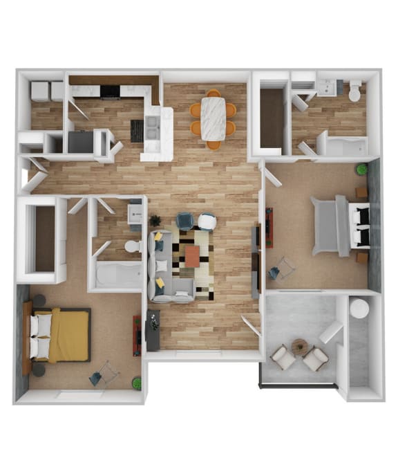 Floor Plans of One K in Atlanta, GA